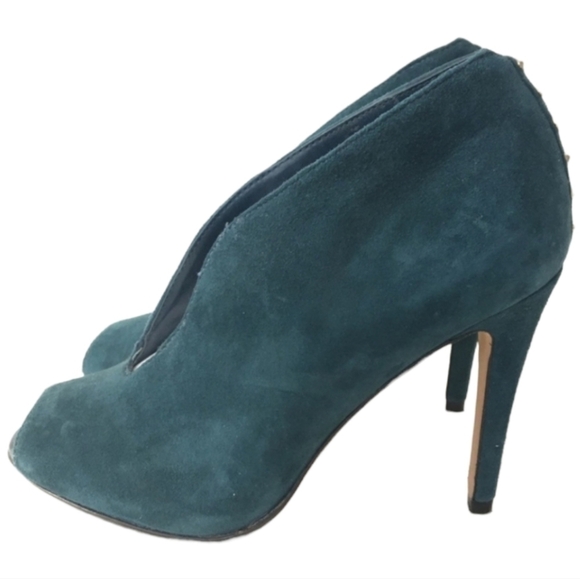 Halogen Teal Suede Rowen Booties Size 7.5 - Picture 8 of 10